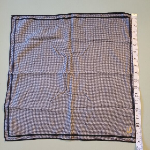 3 Designer Handkerchief Bundle Dunhill Ungaro Renoma Paris 18-19" - Picture 8 of 8